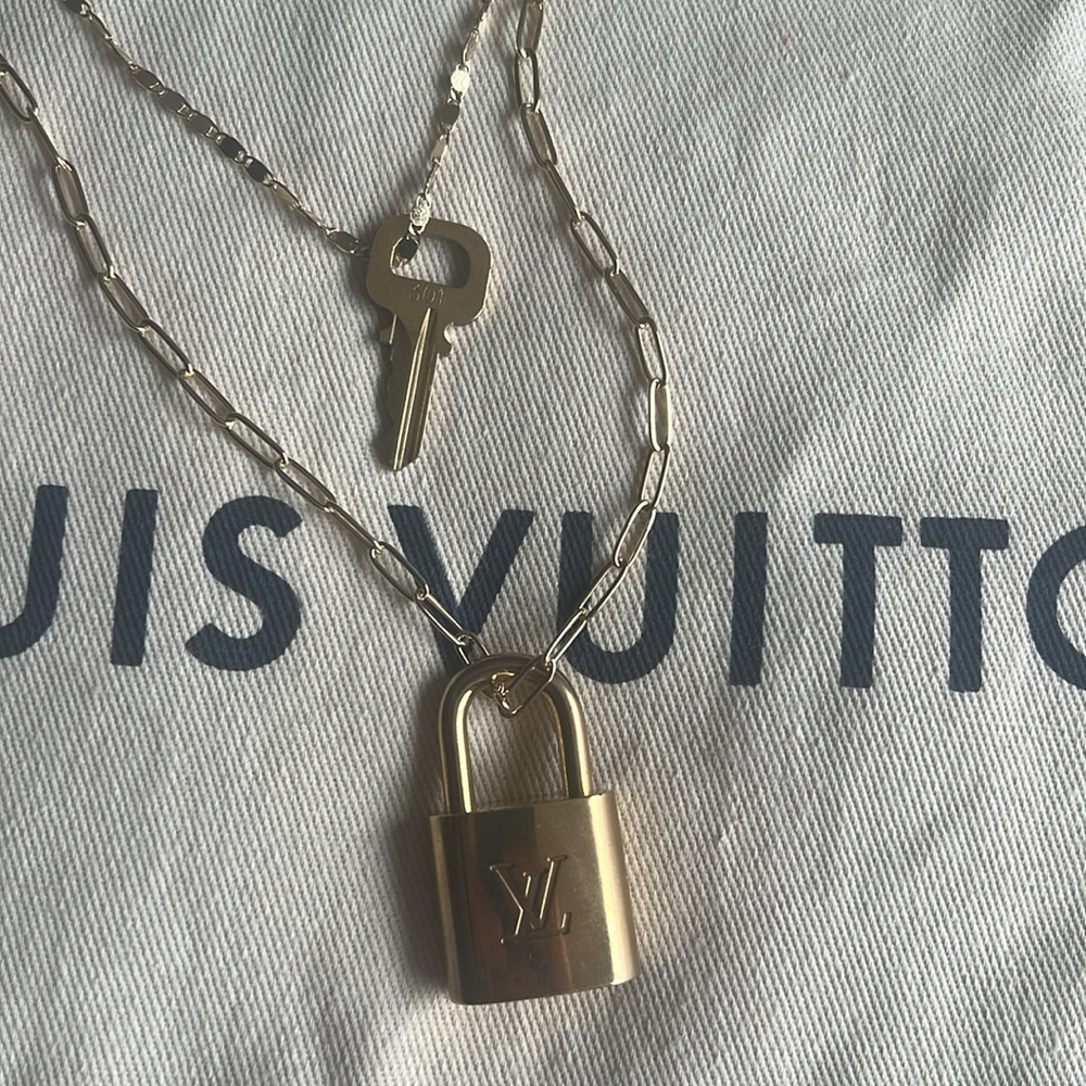 Louis Vuitton gold lock and key #301